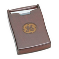Wooden Business Card Dispenser in Rosewood Finish